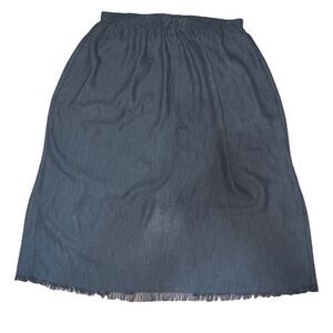 Maggie Barnes Plus Size Fringe Hem Maxi Skirt